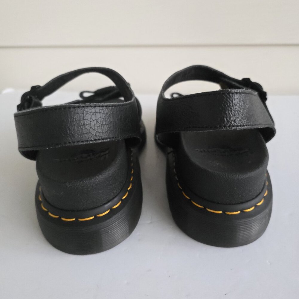 Doc Marten's Romi Crackle black leather sandals - Picture 5 of 12